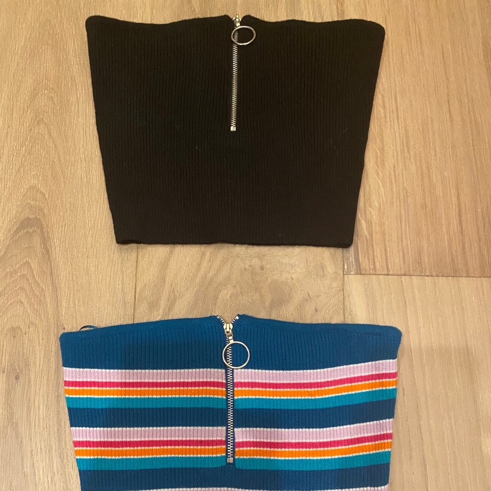 Pacsun Tube Tops with Zipper